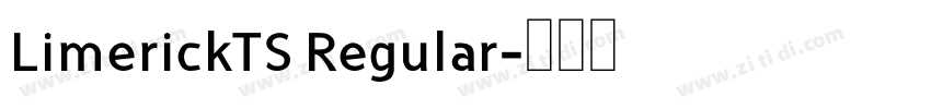 LimerickTS Regular字体转换